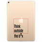 Just in Case Slim TPU think outside the box&#039; hoes voor iPad 10.2 (2019 2020 2021) - transparant