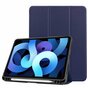Just in Case Smart Tri-Fold hoes voor iPad Air 4 10.9 2020 &amp; iPad Air 5 2022 Pencilhouder - blauw