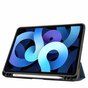 Just in Case Smart Tri-Fold hoesje voor iPad Air 4 10.9 2020 &amp; iPad Air 5 2022 Pencilhouder - blauw