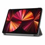Just in Case Smart Tri-Fold kunstleer hoes geschikt voor iPad Pro 11 (2018 2020 2021 2022) - grijs