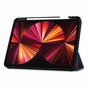 Just in Case Smart Tri-Fold kunstleder hoes geschikt voor iPad Pro 11 (2018 2020 2021 2022) - blauw