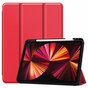 Just in Case Smart Tri-Fold kunstleder hoes geschikt voor iPad Pro 11 (2018 2020 2021 2022) - rood