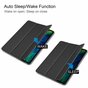 Just in Case Smart Tri-Fold kunstleer hoes geschikt voor iPad Pro 12.9 (2018 2020) - zwart