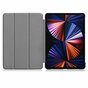 Just in Case Smart Tri-Fold kunstleer hoes voor iPad Pro 12.9 (2021 2022) - zwart