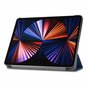 Just in Case Smart Tri-Fold kunstleer hoes geschikt voor iPad Pro 12.9 (2021 2022) - blauw