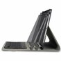 Just in Case Slimline Bluetooth Keyboard QWERTZ kunstleer hoes iPad Pro 12.9 (2021 2022) - zwart