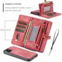 Caseme Retro Wallet splitleder hoesje geschikt voor iPhone 11 - rood
