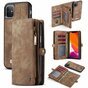 Caseme Retro Wallet splitleder hoesje voor iPhone 11 - bruin