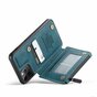 Caseme Back Cover Wallet kunstleer hoesje voor iPhone 11 Pro - blauw
