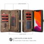 Caseme Retro Wallet splitleder hoesje voor iPhone 11 Pro Max - bruin