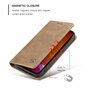 Caseme Slim Retro Wallet kunstleer hoesje voor iPhone 12 mini - bruin