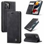 Caseme Slim Retro Wallet kunstleer hoesje voor iPhone 13 - zwart