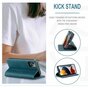 Caseme Slim Retro Wallet kunstleer hoesje geschikt voor iPhone 13 - blauw
