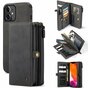 Caseme Luxe XL Portemonnee splitleder hoesje geschikt voor iPhone 13 - zwart