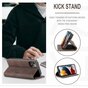 Caseme Slim Retro Wallet kunstleer hoesje voor iPhone 13 mini - bruin