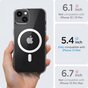 Spigen Ultra Hybrid Magneetring TPU met Air Cushion hoesje geschikt voor iPhone 13 mini - transparant