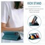 Caseme Slim Retro Wallet kunstleer hoesje geschikt voor iPhone 13 Pro Max - blauw