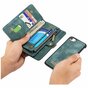 Caseme Retro Wallet splitleder hoesje voor iPhone 7, iPhone 8 en iPhone SE 2020 SE 2022 - blauw