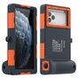 Shellbox waterproof hoesje duiken universeel case onderwater waterbestendig cover - Oranje Zwart