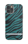 Richmond &amp; Finch Emerald Zebra zebraprint hoesje voor iPhone 12 en iPhone 12 Pro - groen