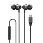 Xqisit headphones in-ear USB-C oortjes - Zwart