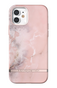 Richmond &amp; Finch Pink Marble marmer hoesje voor iPhone 12 en iPhone 12 Pro - roze
