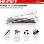 Displex Real Glass + Frame screenprotector geschikt voor iPhone 12 mini - transparant