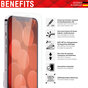 Displex Real Glass + Frame screenprotector geschikt voor iPhone 12 Pro Max - transparant