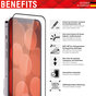 Displex Real Glass FC + Frame screenprotector geschikt voor iPhone 12 en iPhone 12 Pro - transparant