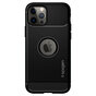 Spigen Rugged Armor TPU met Air Cushion carbonvezels hoesje voor iPhone 12 en iPhone 12 Pro - zwart