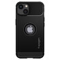 Spigen Rugged Armor TPU met Air Cushion carbonvezels hoesje geschikt voor iPhone 13 - zwart
