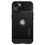 Spigen Rugged Armor TPU met Air Cushion carbonvezels hoesje voor iPhone 13 - zwart