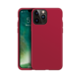 Xqisit Silicone case Anti Bac PC en siliconen hoesje geschikt voor iPhone 13 Pro - rood