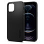 Spigen Thin Fit dun polycarbonaat hoesje geschikt voor iPhone 12 en iPhone 12 Pro - zwart