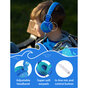 Planet Buddies walvis koptelefoon kinderen opvouwbaar hoofdtelefoon headphonejack aux - Blauw