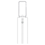 Laut Crystal-X Necklace TPU hoesje geschikt voor iPhone 6 6s 7 8 en SE 2020 SE 2022 - transparant