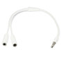 Audio Splitter 3,5 mm voor iPod MP3 iPhone Computer muziek