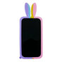 Bunny Pop Fidget Bubble siliconen hoesje voor iPhone 13 - roze, geel, blauw en paars