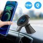 Magnetische Draadloze 15W Qi Oplader en Telefoonhouder voor auto dashboard en ventilatierooster