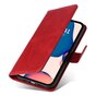 Bookcase Wallet kunstleer hoesje voor iPhone 14 - rood