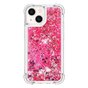 Glitter TPU hoesje voor iPhone 14 - transparant roze