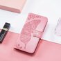 Vlinder Wallet kunstleer hoesje voor iPhone 14 - roze