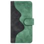 Bookcase Wallet kunstleer hoesje voor iPhone 14 - groen