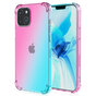 Gradient TPU hoesje voor iPhone 14 - roze en groen