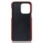 Duo Cardslot Wallet kunstleer hoesje voor iPhone 12 en iPhone 12 Pro - rood