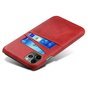 Duo Cardslot Wallet kunstleer hoesje geschikt voor iPhone 12 Pro Max - rood