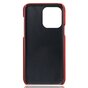 Duo Cardslot Wallet kunstleer hoesje geschikt voor iPhone 12 Pro Max - rood