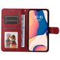 Bookcase Wallet kunstleer hoesje voor iPhone 14 Pro - rood