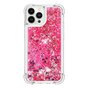 Glitter TPU hoesje voor iPhone 14 Pro - transparant roze