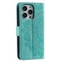 Mandala Wallet TPU hoesje voor iPhone 14 Pro - groen